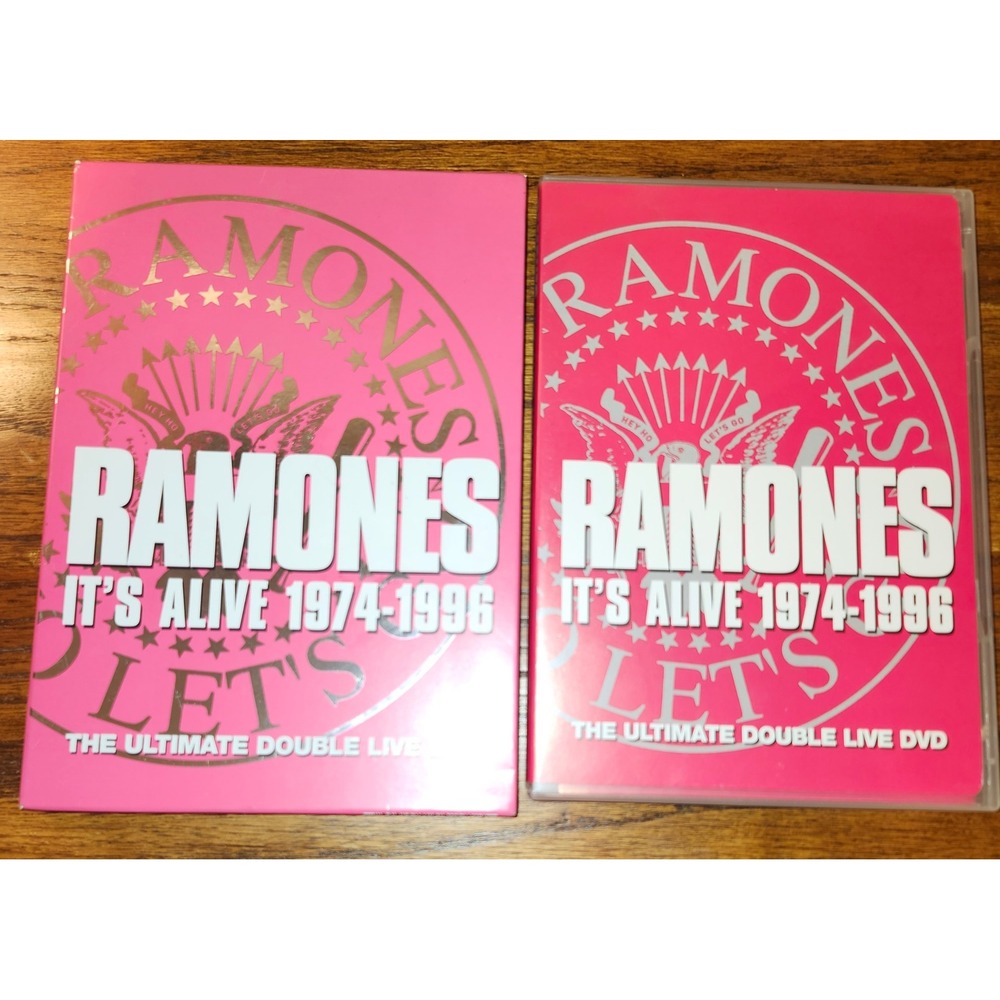 Ramones It's Alive 1974-1996 The Ultimate Double Live DVD Rhino 2-Disc Set